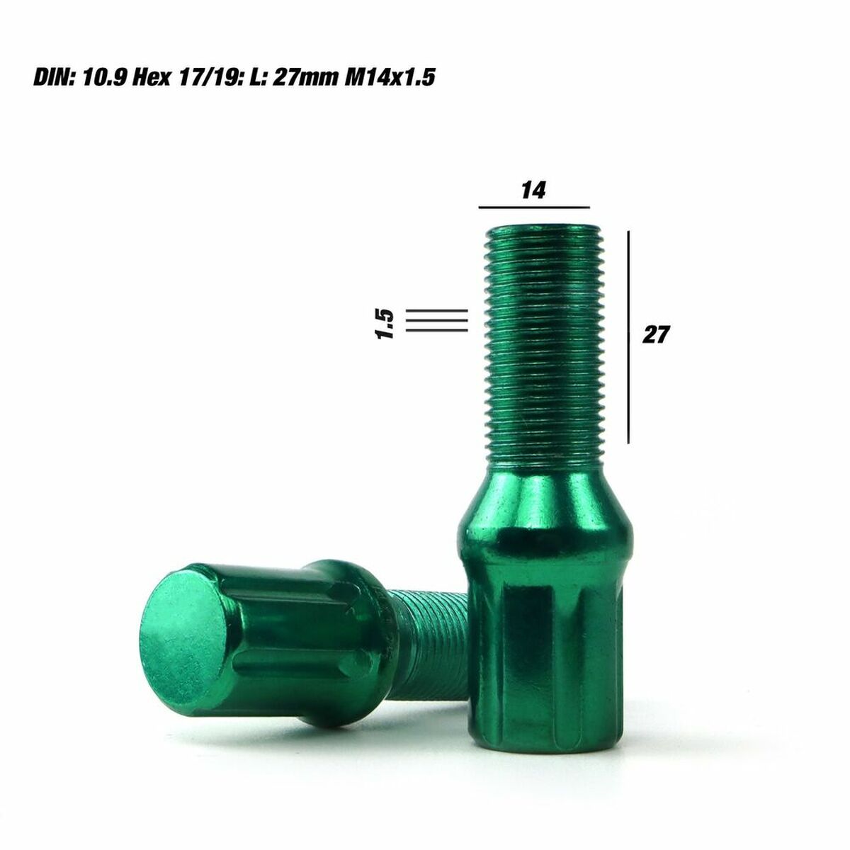 Set Šrouby a matice OMP 27 mm 20 uds M14 x 1,50